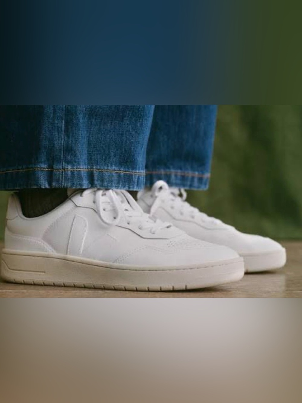 Veja Off-White Leather Sneakers